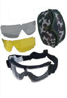 Keselamatan Kebakaran Goggle dengan 3 Lensa (RHM-180)