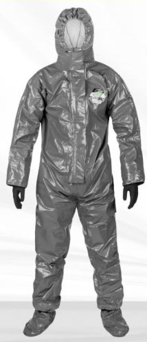 Baju Pelindung Kimia dengan Sepatu dan Sarung Tangan Terpasang (CT3S430G)