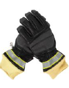 Sarung Tangan Pemadam Kebakaran Kulit/Kevlar (ETF309VS)