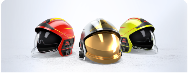 Helm pemadam kebakaran Magirus ProtectUs