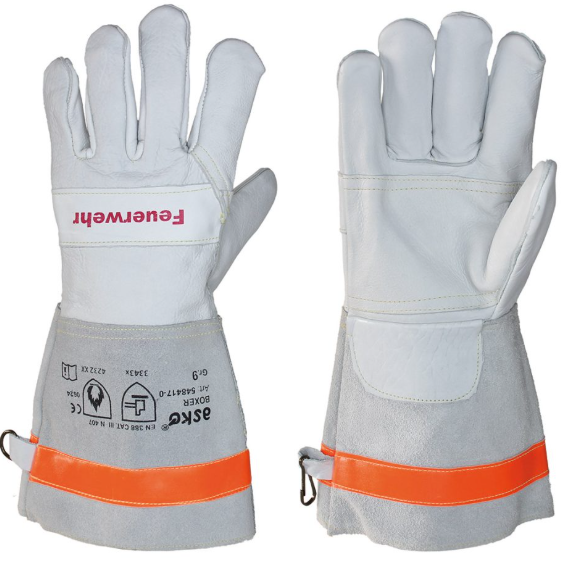 Sarung Tangan Pemadam Kebakaran Asko BOXER® dengan cetakan "FEUERWEHR"