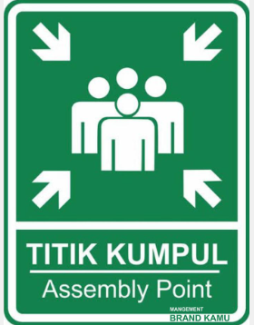 Rambu Titik Kumpul Assembly Point 60cm x 80cm K3 plat ACP 3mm